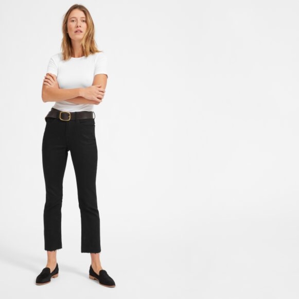 Everlane kick crop jeans